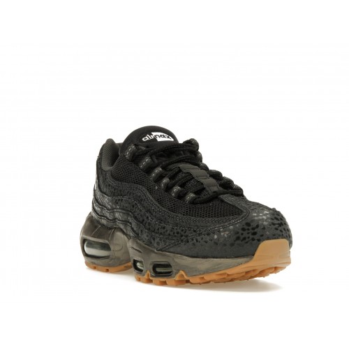 Кроссы Nike Air Max 95 Black Metallic Hematite (W) - женская сетка размеров