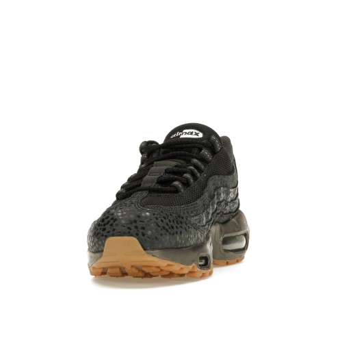 Кроссы Nike Air Max 95 Black Metallic Hematite (W) - женская сетка размеров