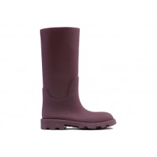 Burberry Marsh Rain High Boots Plum
