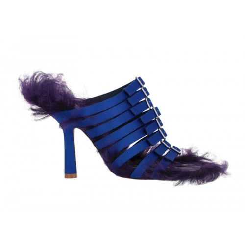 Burberry Fox Strap Heels Blue Multi (W) - женская сетка размеров