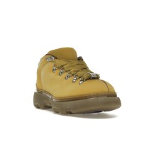Burberry Lace Up Leather Ankle Boot Mustard Yellow