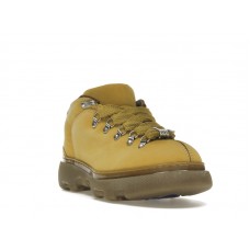 Burberry Lace Up Leather Ankle Boot Mustard Yellow