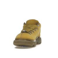 Burberry Lace Up Leather Ankle Boot Mustard Yellow