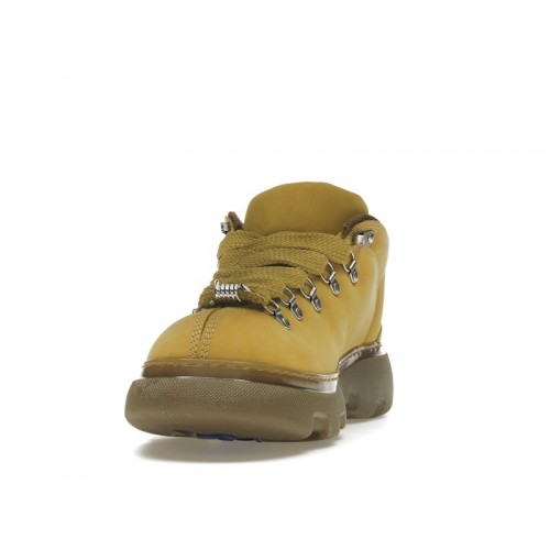 Burberry Lace Up Leather Ankle Boot Mustard Yellow - мужская сетка размеров