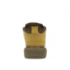 Burberry Lace Up Leather Ankle Boot Mustard Yellow