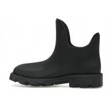 Burberry Marsh Round-Toe Ankle Boots Black