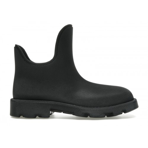 Burberry Marsh Round-Toe Ankle Boots Black - мужская сетка размеров