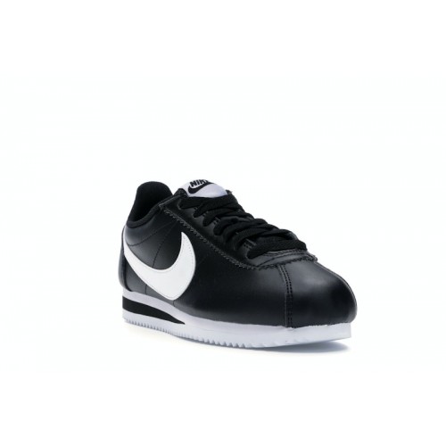 Кроссы Nike Classic Cortez Black White (W) - женская сетка размеров