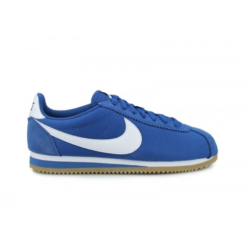 Nike Classic Cortez Nylon Gym Blue White Gum Light Brown - мужская сетка размеров