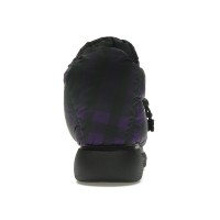 Burberry Check Pillow Boot Black Purple