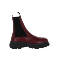 Burberry Creeper Chelsea Boots Plum