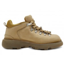 Женские Burberry Leather Trek Boot Beige (W)
