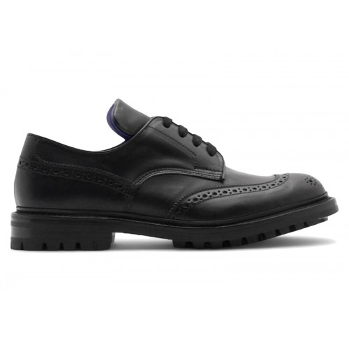 Burberry Trickers Devon Wingtip Derby Black - мужская сетка размеров