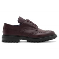 Burberry Trickers Leather Devon Brogues Aubergine
