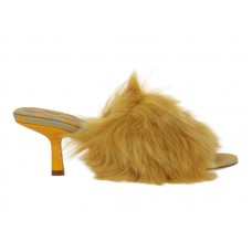 Женские Burberry Jackie Shearling Mules Yellow (W)