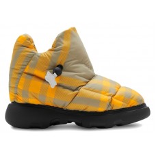 Женские Burberry Check Pillow Boots Yellow Beige (W)