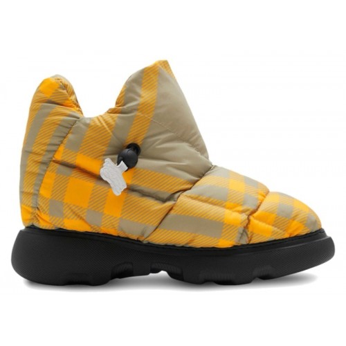 Burberry Check Pillow Boots Yellow Beige (W) - женская сетка размеров