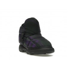 Женские Burberry Check Pillow Boot Black Purple (W)
