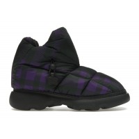 Женские Burberry Check Pillow Boot Black Purple (W)