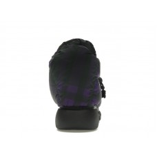 Женские Burberry Check Pillow Boot Black Purple (W)