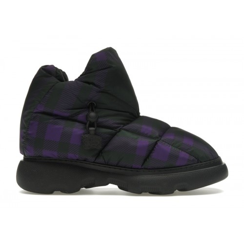 Burberry Check Pillow Boot Black Purple (W) - женская сетка размеров