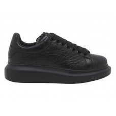 Alexander McQueen Oversized Black Grain Leather