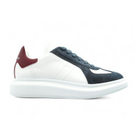 Alexander McQueen Oversized Retro White Blue Burgundi
