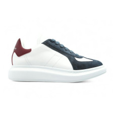 Alexander McQueen Oversized Retro White Blue Burgundi