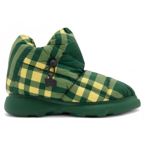 Burberry Check Pillow Boots Green White - мужская сетка размеров