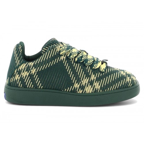 Burberry Check Knit Box Sneaker Green - мужская сетка размеров