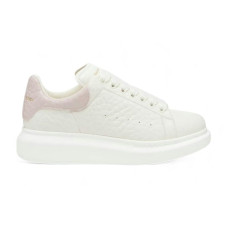 Женские Alexander McQueen Oversized Grainy Leather White Light Pink (W)