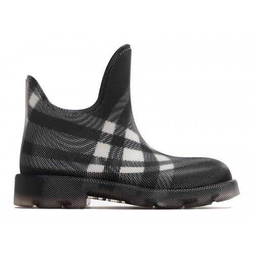 Burberry Marsh Checked Ankle Boots Black White (W) - женская сетка размеров