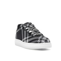 Burberry Check Knit Box Sneaker Black White
