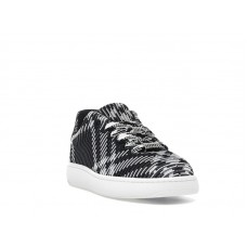 Женские Burberry Check Knit Box Sneaker Black White (W)