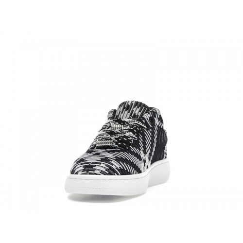 Burberry Check Knit Box Sneaker Black White (W) - женская сетка размеров