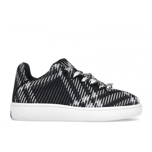 Burberry Check Knit Box Sneaker Black White (W) - женская сетка размеров
