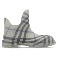 Burberry Marsh Checked Ankle Boots Grey Blue