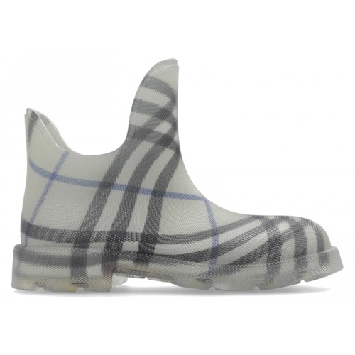 Burberry Marsh Checked Ankle Boots Grey Blue - мужская сетка размеров
