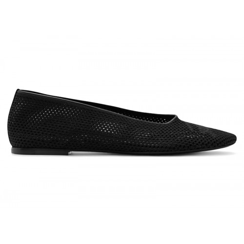 Burberry Mesh Detailed Slip-On Ballerina Flats Black (W) - женская сетка размеров
