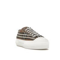 Burberry Vintage Check Cotton Sneakers Birch Brown