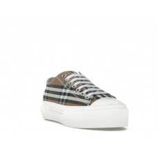 Burberry Low Top House Check Sneaker Taupe Brown