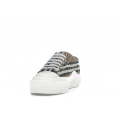 Burberry Low Top House Check Sneaker Taupe Brown