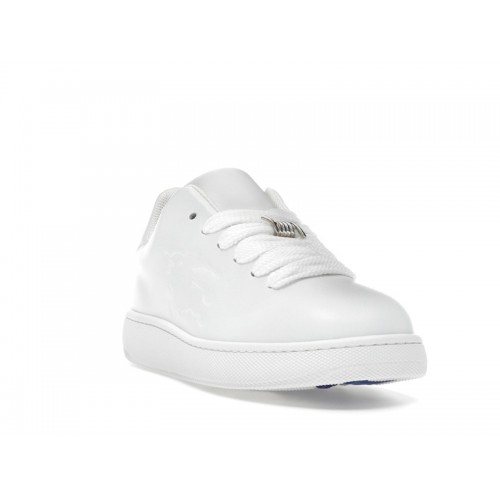 Burberry Leather Box Sneaker Debossed Equestrian Knight White - мужская сетка размеров