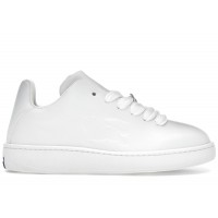 Burberry Leather Box Sneaker Debossed Equestrian Knight White