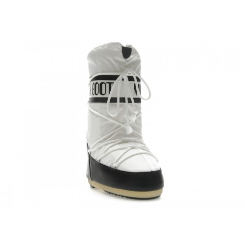 Moon Boot Icon Nylon Boot Black White - мужская сетка размеров