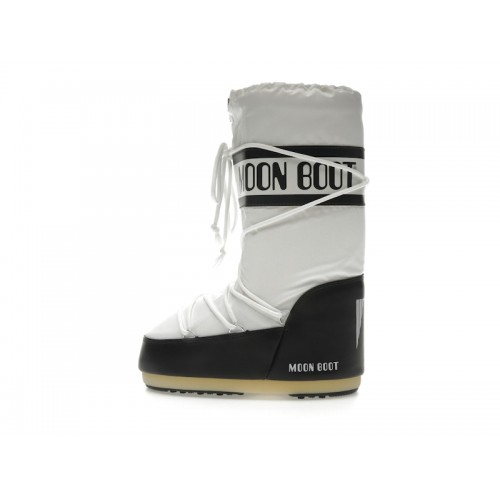 Moon Boot Icon Nylon Boot Black White - мужская сетка размеров