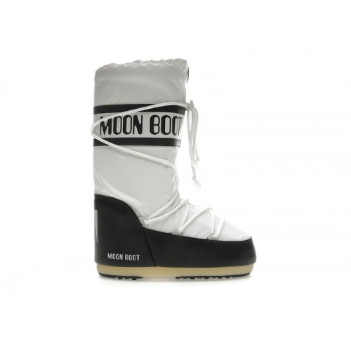 Moon Boot Icon Nylon Boot Black White - мужская сетка размеров