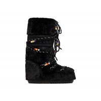 Moon Boot Icon Faux-Fur Boot Black Beads