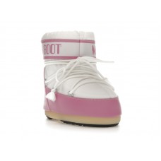 Moon Boot Icon Nylon Low Boot Pink White
