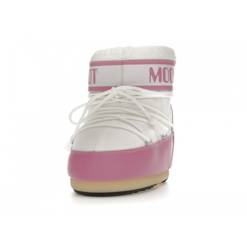 Moon Boot Icon Nylon Low Boot Pink White - мужская сетка размеров